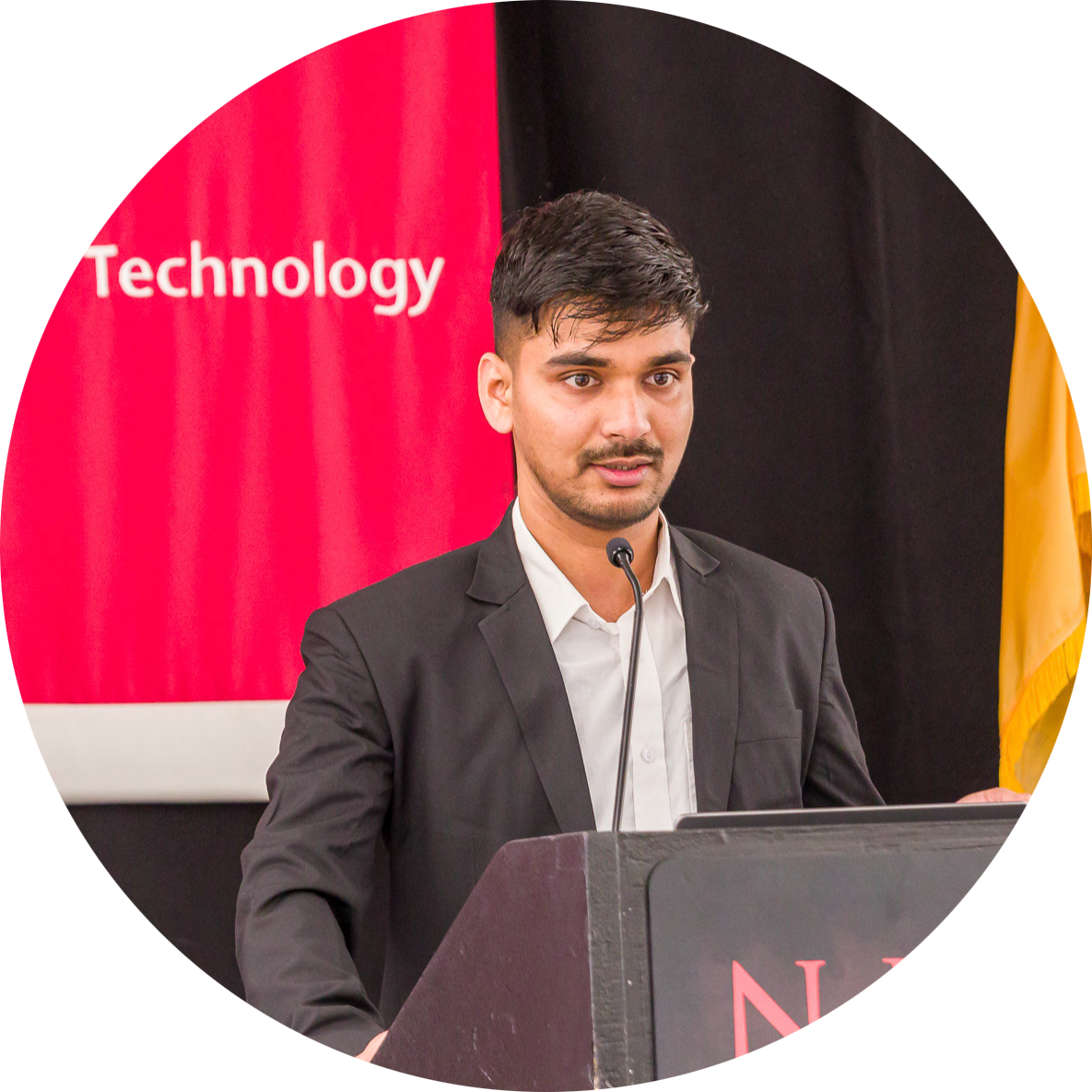 A portrait of Rohit Rauniyar
